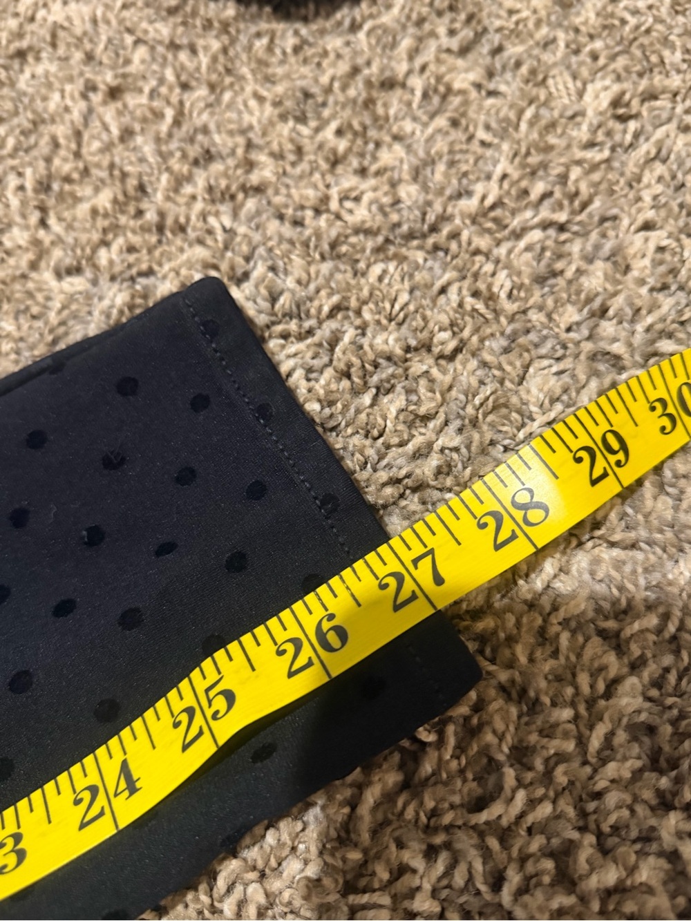 Talbots Black Skinny Pants with Textured Dot Detail - Picture 7 of 8